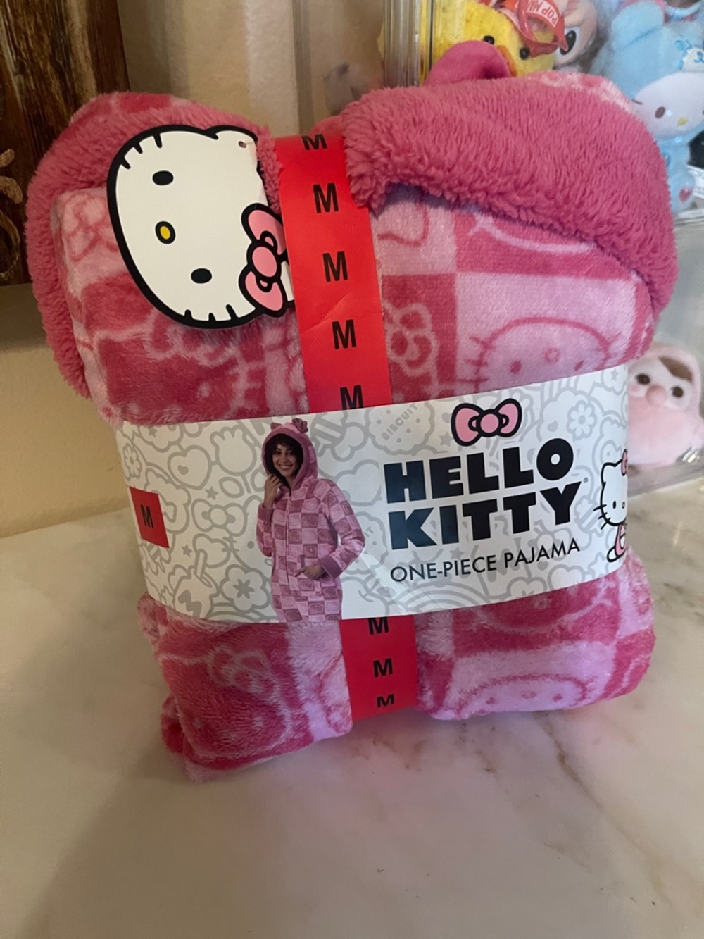 Hello Kitty Plush Pink One-Piece Pajama